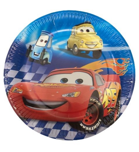 Picture of Cars Round Paper Plates 9in, 10 pcs