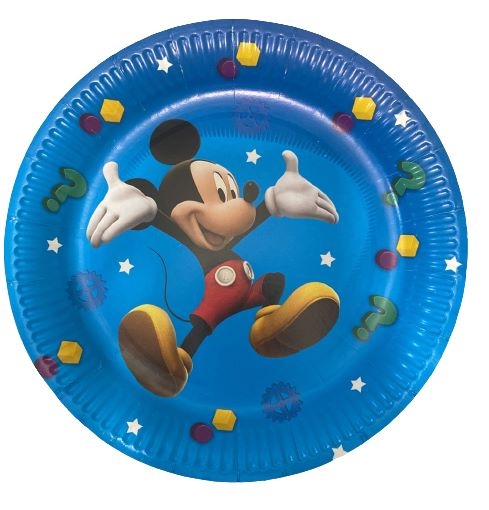 Picture of Mickey Mouse Round Paper Plates 9in, 10pcs
