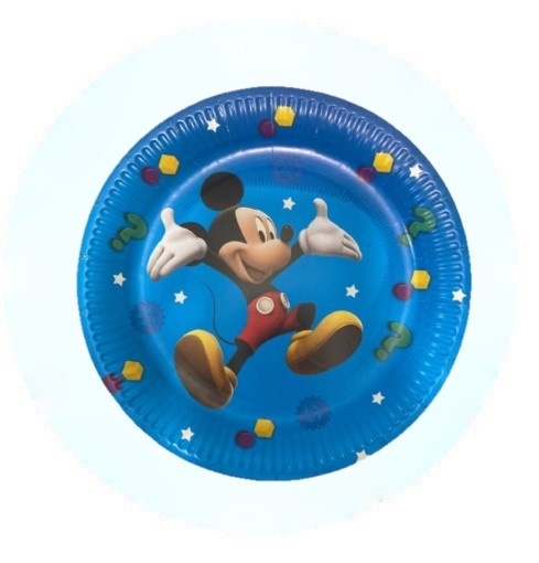 Picture of Mickey Mouse Round Paper Plates 7in, 10pcs