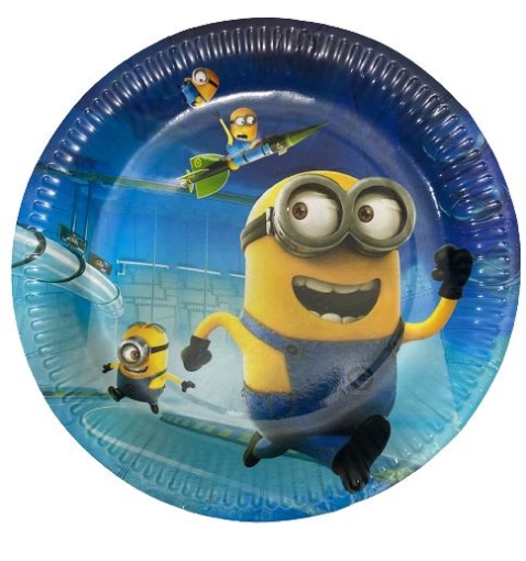 Picture of Minions Round Paper Plates 9in,10 pcs