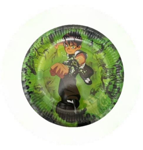 Picture of Ben 10 Round Paper Plates 10 Pcs.