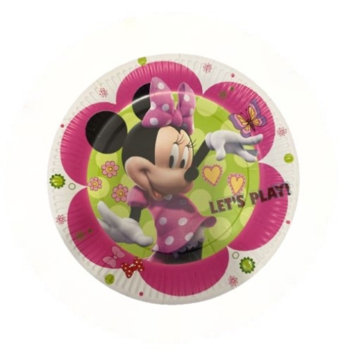 Picture of  Minnie Mouse Round Paper Plates 7in, 10pcs
