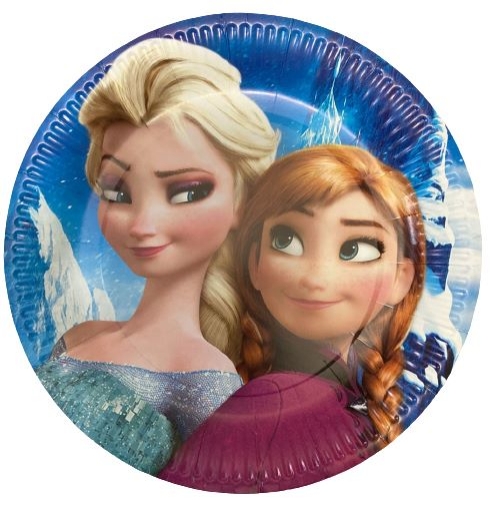 Picture of Frozen Round Paper Plates 9in, 10pcs