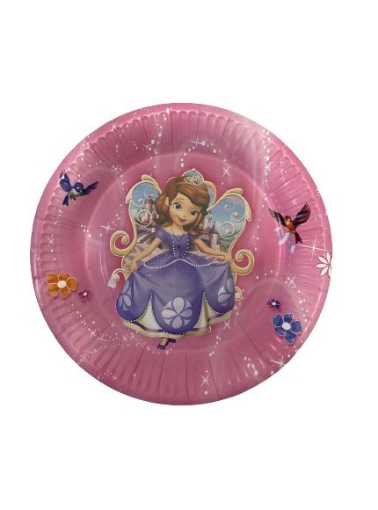 Picture of Sofia The First Round Paper Plates 7in, 10pcs