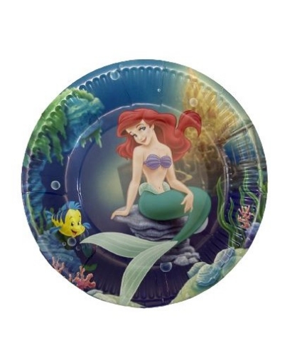 Picture of Ariel Round Paper Plates 7in, 10pcs