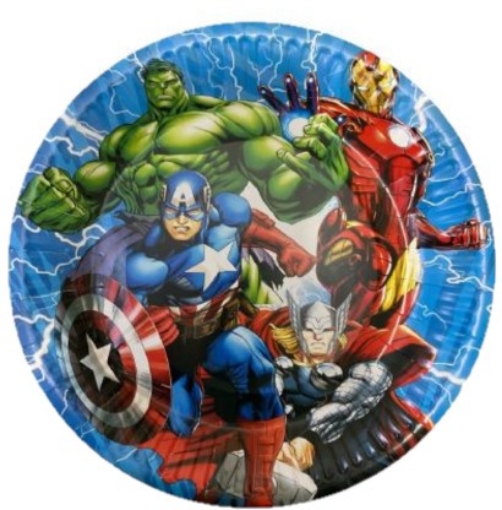 Picture of Avengers Round Paper Plates 9in, 10pcs