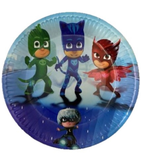 Picture of PJ Masks Round Paper Plates 9in, 10pcs