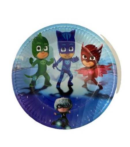 Picture of PJ Masks Round Paper Plates 7in, 10pcs