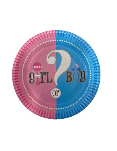 Picture of The Big Reveal Paper Plates  7in, 10pcs