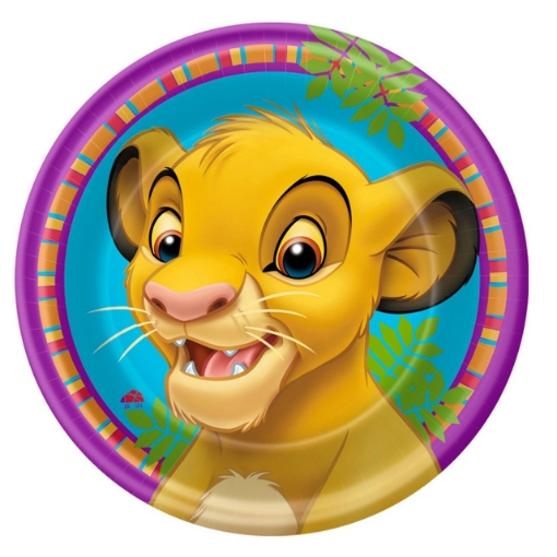 Picture of The Lion King Round Paper Plates 9in, 10pcs