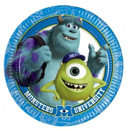 Picture of Monsters University Round Paper Plates 9in, 10pcs