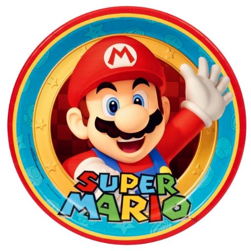 Picture of Super Mario Paper Plates 9in, 10pcs
