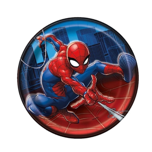Picture of Spiderman Paper Plates 7in, 10pcs