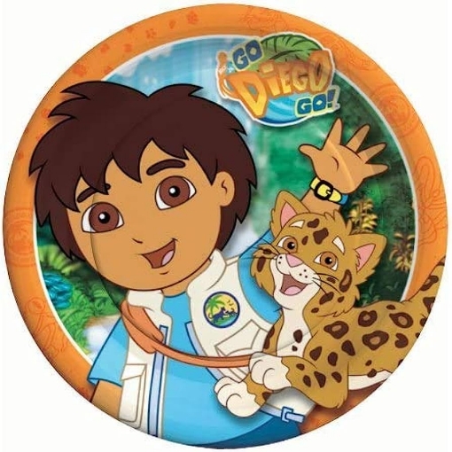 Picture of Go Diego Go Paper Plates 9in, 10pcs