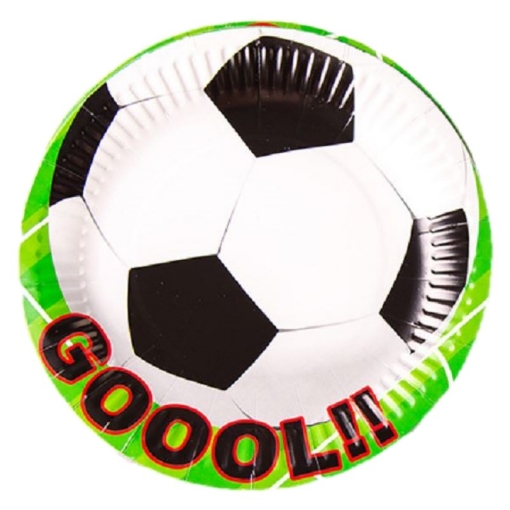 Picture of Soccer Paper Plates 9in, 10pcs