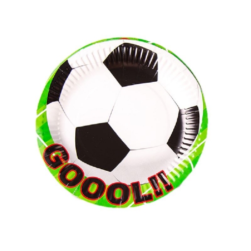 Picture of Soccer Paper Plates 7in, 10pcs