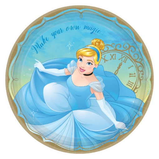 Picture of Cinderella Paper Plates 9in, 10pcs