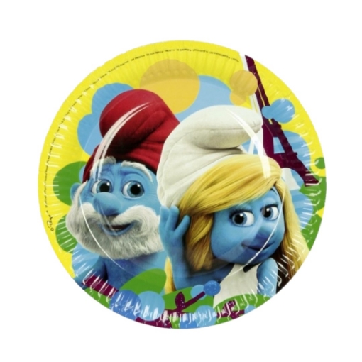 Picture of Smurfs Paper Plates 7in, 10pcs