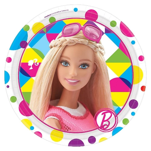 Picture of Barbie Paper Plates 9in, 10pcs