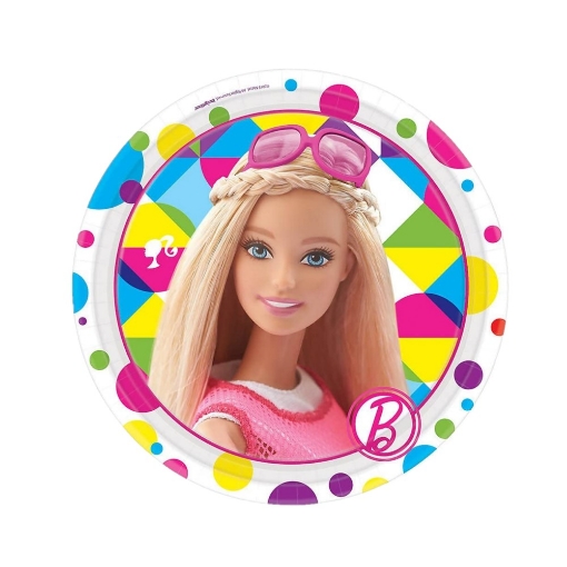 Picture of Barbie Paper Plates 7in, 10pcs