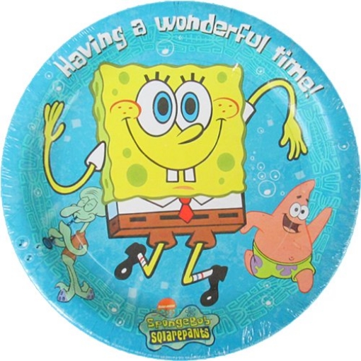Picture of SpongeBob SquarePants Paper Plates 9in, 10pcs