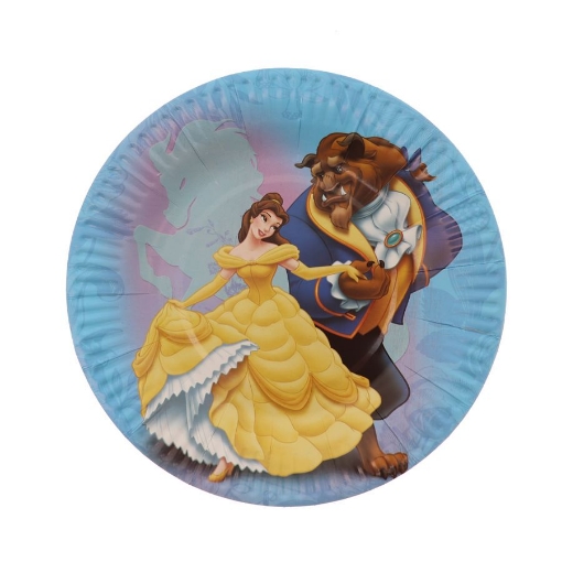Picture of Beauty And The Beast Paper Plates 7in, 10pcs
