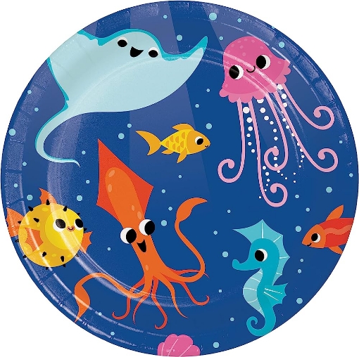 Picture of Ocean Buddies Paper Plates 9in, 10pcs