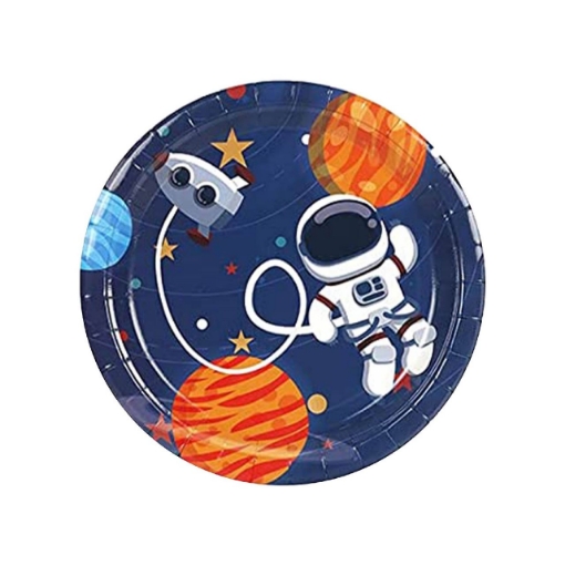 Picture of Blast Off Paper Plates 7in, 10pcs