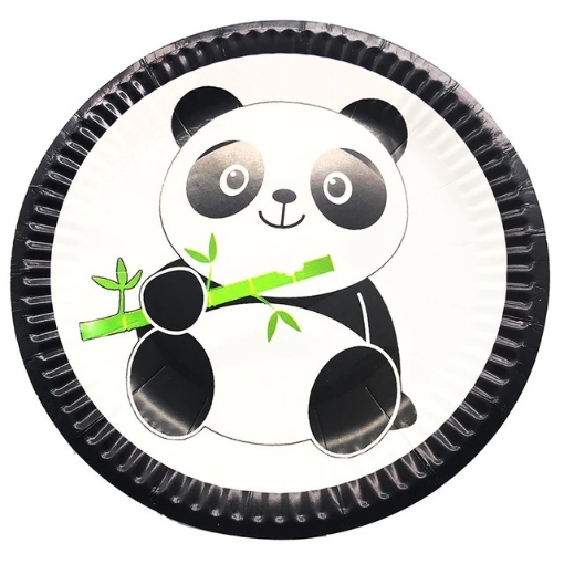 Picture of Panda Paper Plates 9in, 10pcs