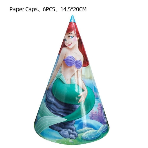 Picture of Ariel The Little Mermaid Birthday Caps