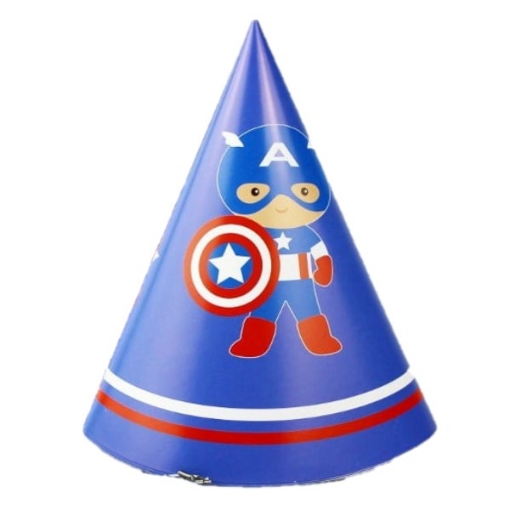 Picture of Captain America Birthday Caps