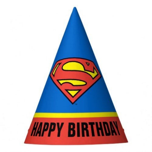 Picture of Superman Birthday Caps
