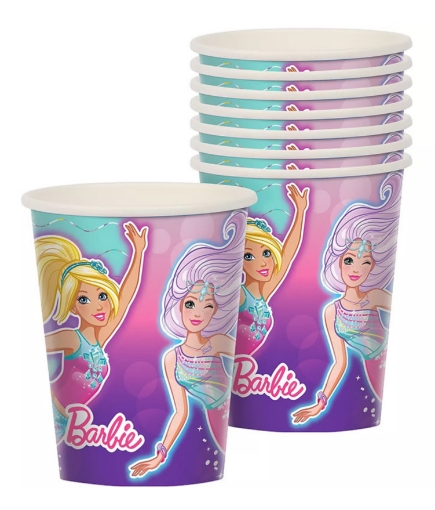 Picture of Shimmering Mermaid Paper Cups 10 Pcs