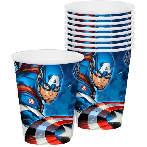 Picture of Captain America Paper Cups 10 Pcs