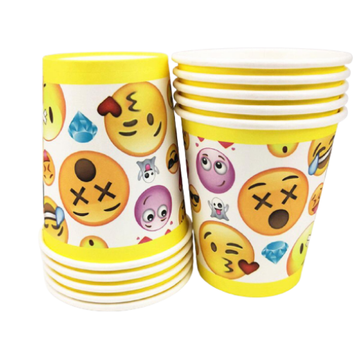 Picture of Emojis Paper Cups 10 Pcs