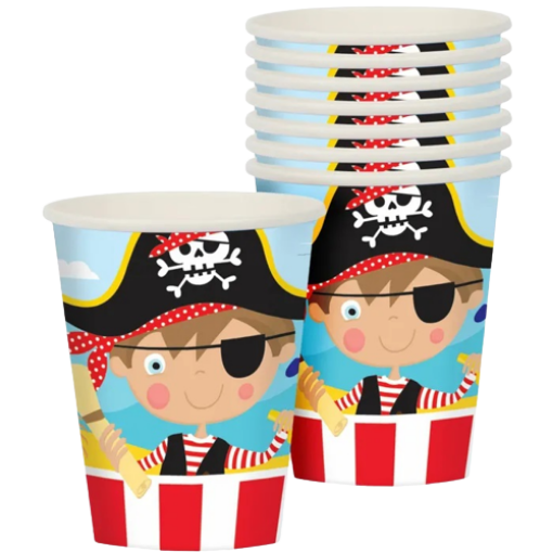 Picture of Little Pirate Paper Cups 10 Pcs