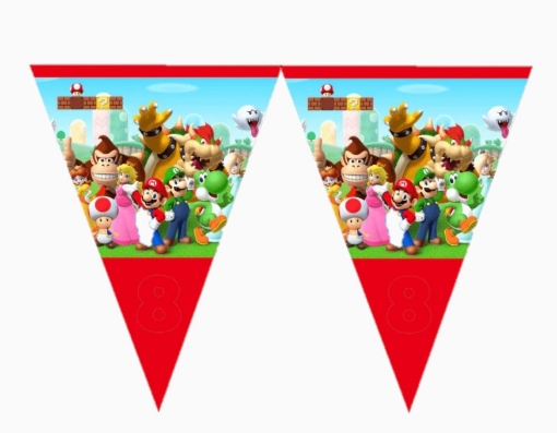 Picture of Super Mario Flags 10 pcs