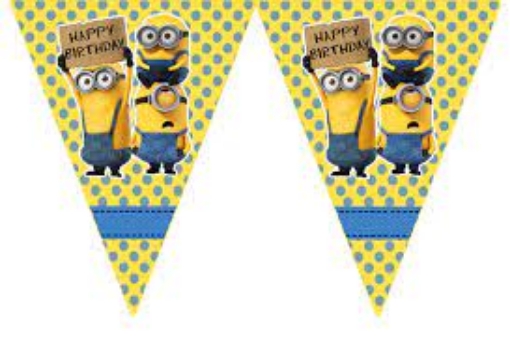 Picture of Minions Flags 10 pcs