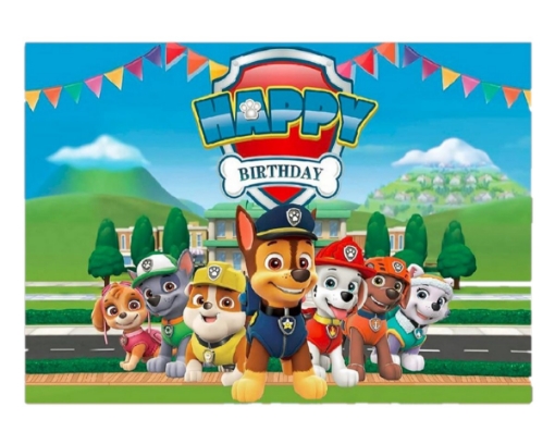 Picture of Paw Patrol Theme Backdrop