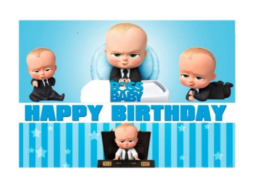 Picture of Boss Baby Theme Backdrop