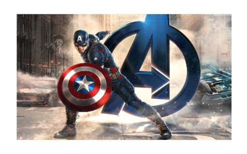 Picture of Captain America Theme Backdrop