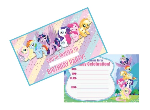 Picture of My Little Pony Invitation Cards