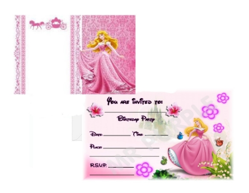 Picture of Sleeping Beauty Invitation Cards
