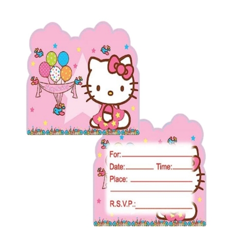 Picture of Hello Kitty Invitation Cards