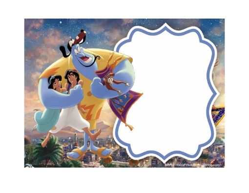Picture of Aladdin Invitation Cards