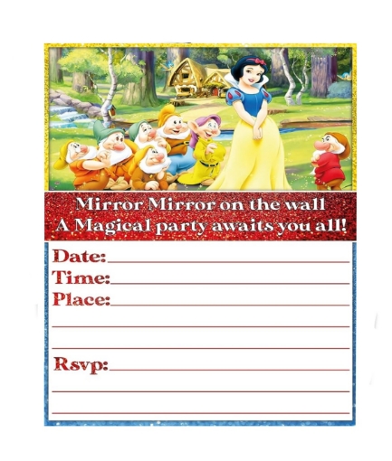 Picture of Snow White Invitation Cards