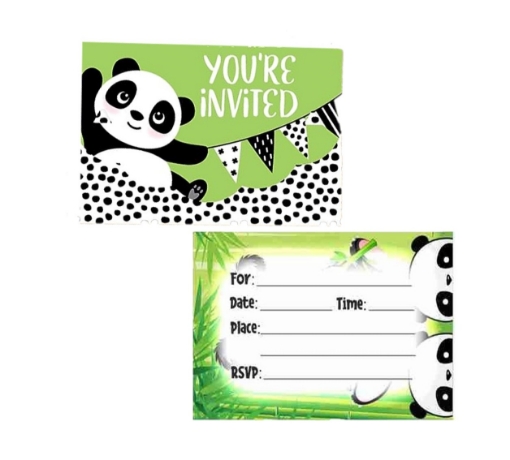 Picture of Panda Invitation Cards