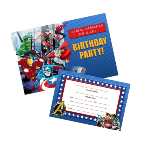 Picture of Avengers Invitation Cards