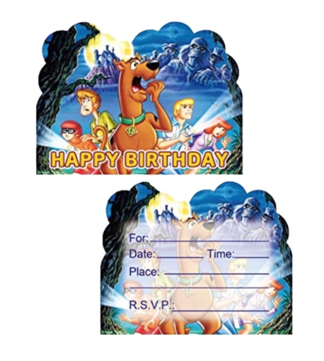 Picture of Scooby Doo Invitation Cards