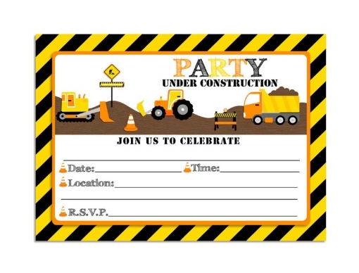 Picture of Construction Invitation Cards
